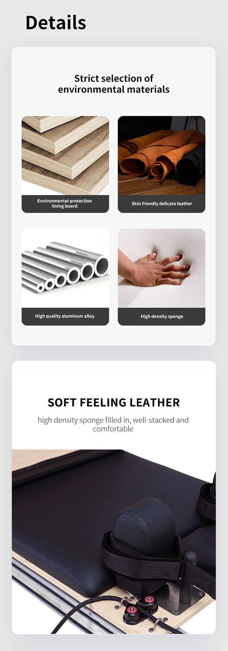 알루미늄 합금 필라테스 코어 침대 알루미늄 합금 필라테스 코어 침대