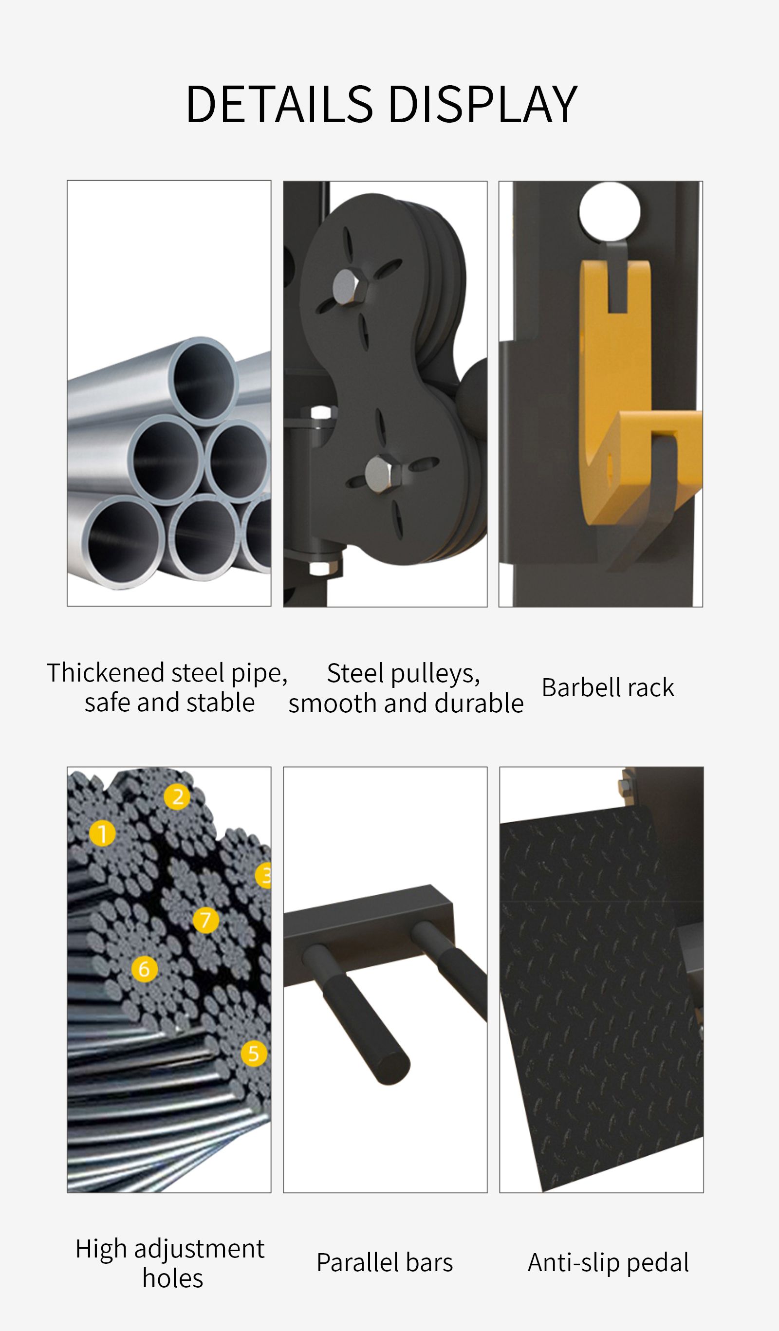 다기능 스쿼트 프레임 풀리 기계 다기능 스쿼트 프레임 풀리 기계