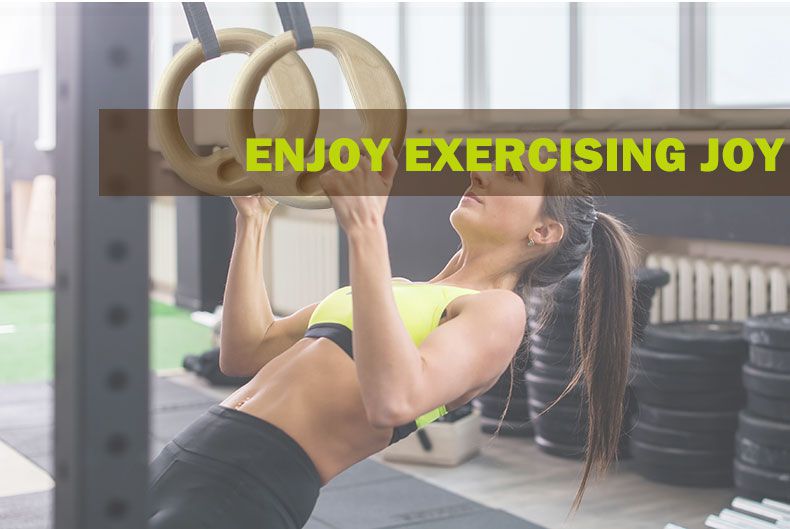 자작 나무 피트니스 반지 체육관 반지