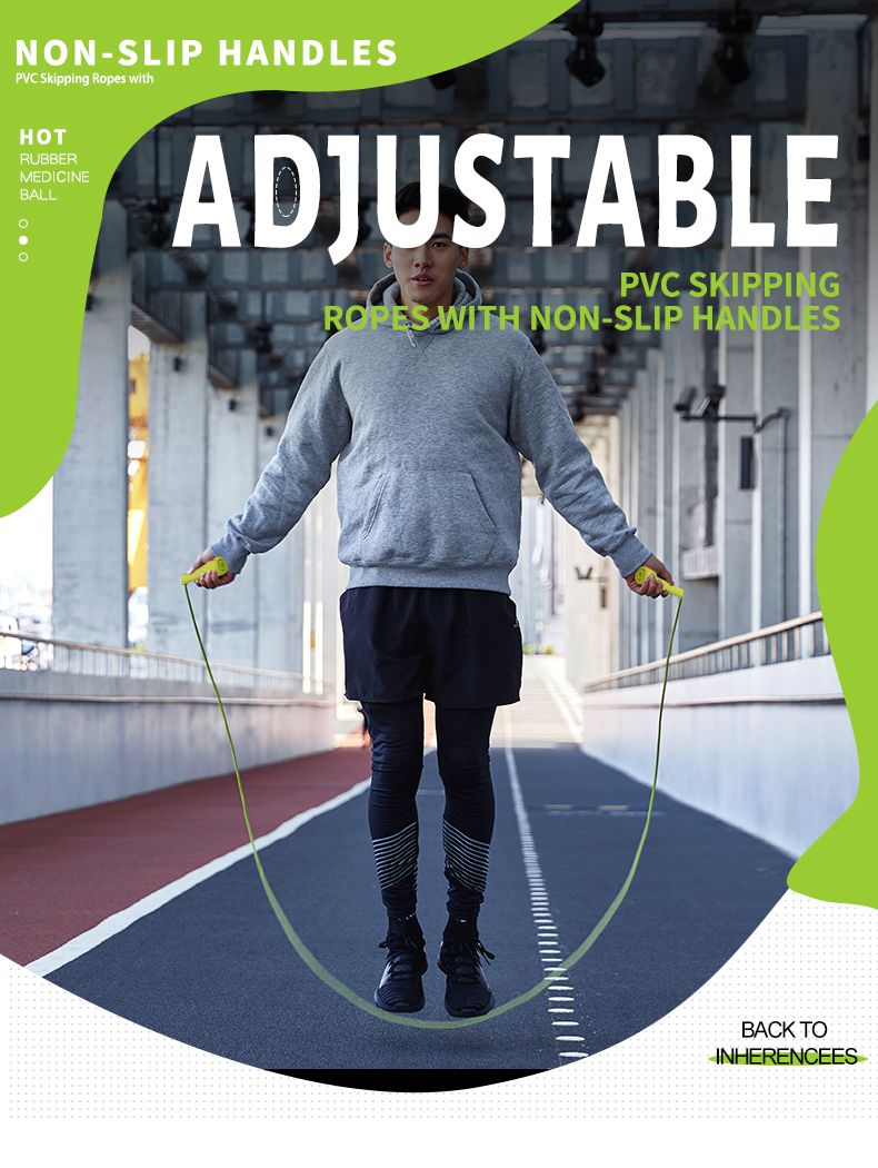 비 미끄러짐 손잡이를 가진 조정가능한 합성 수지 점프 밧줄 비 미끄러짐 손잡이를 가진 조정가능한 합성 수지 점프 밧줄