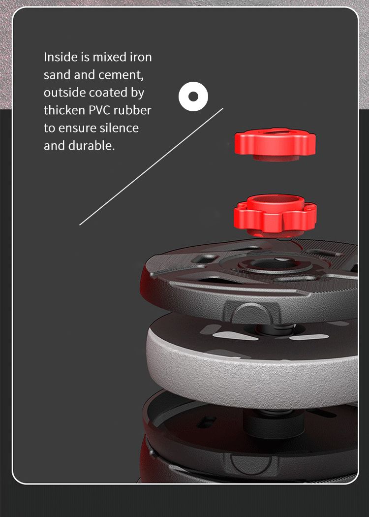 케틀벨 바가 있는 친환경 다기능 아이언샌드 시멘트 덤벨 바벨 세트