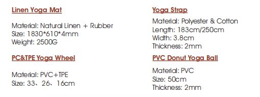 리넨 요가 매트 스트레치 세트 Linen Yoga Mat Stretch Set