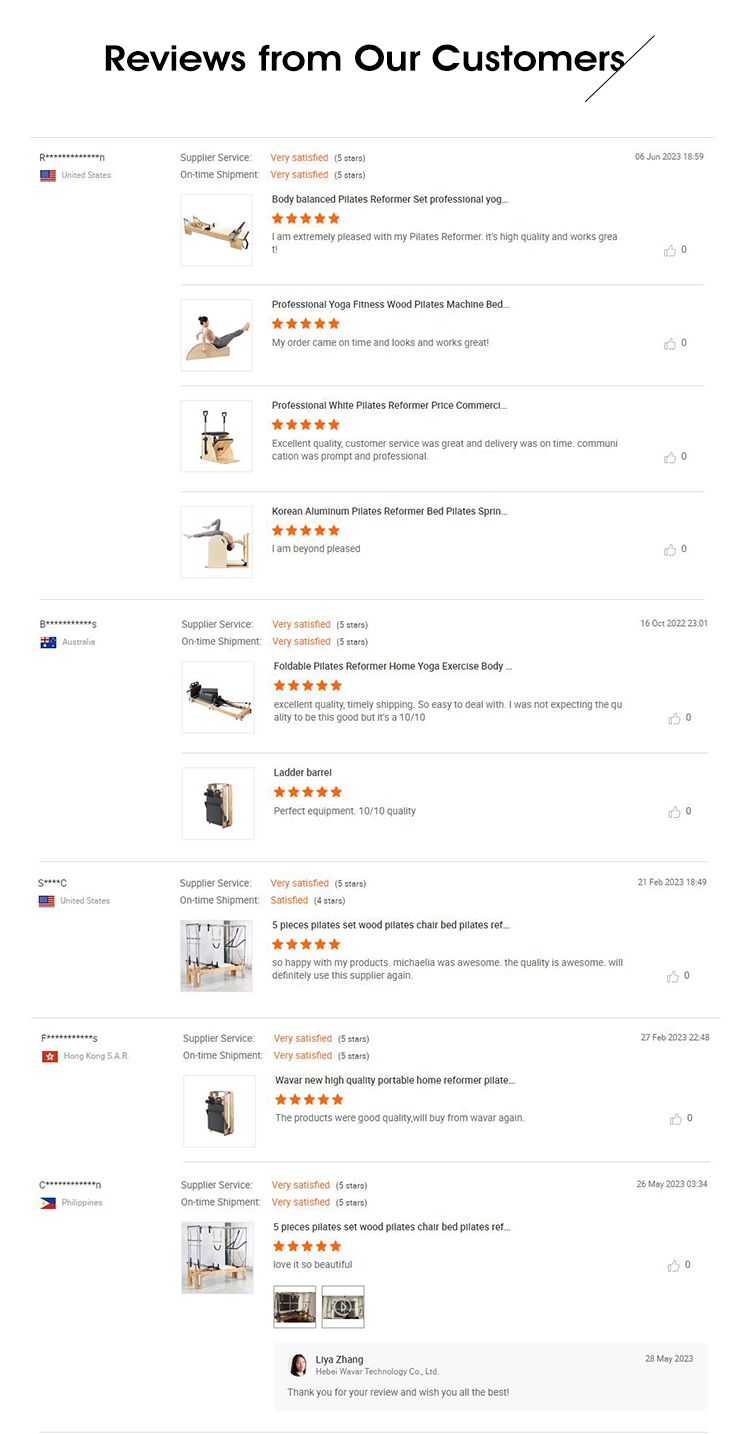 접이식 알루미늄 필라테스 개혁자 몸 건물 고품질 상업적인 사용