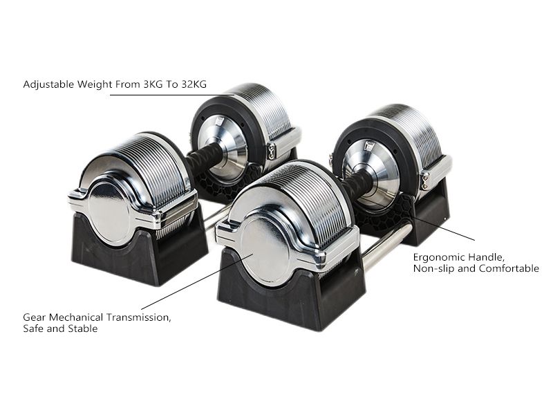 조정 가능한 전기 도금 순수 강철 아령 조정 가능한 전기 도금 순수 강철 아령
