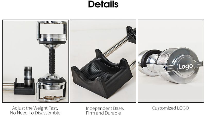 조정 가능한 전기 도금 순수 강철 아령 조정 가능한 전기 도금 순수 강철 아령