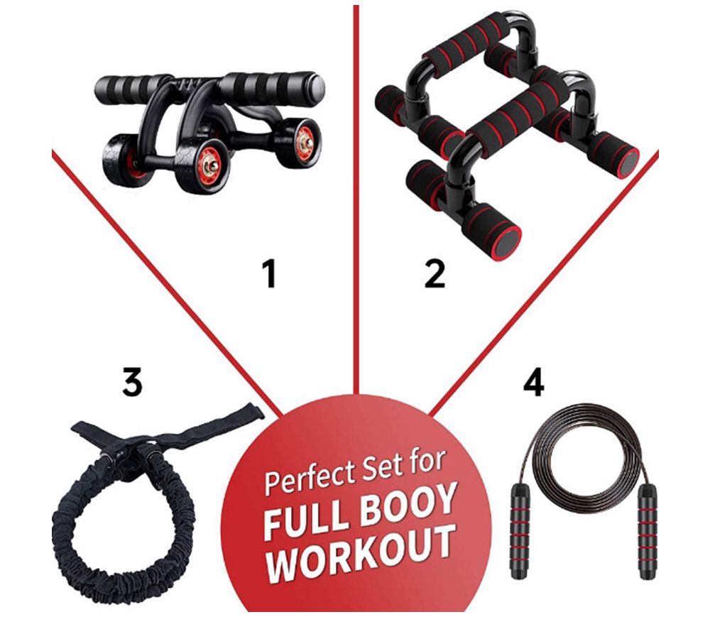 4 륜 애비 휠 푸시 업 점프 로프 풀 로프 세트 4 륜 애비 휠 푸시 업 점프 로프 풀 로프 세트