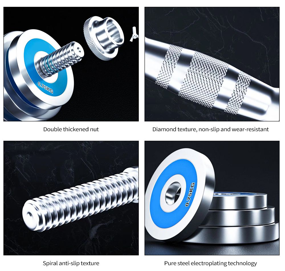 솔리드 스틸 바벨 콤보 키트