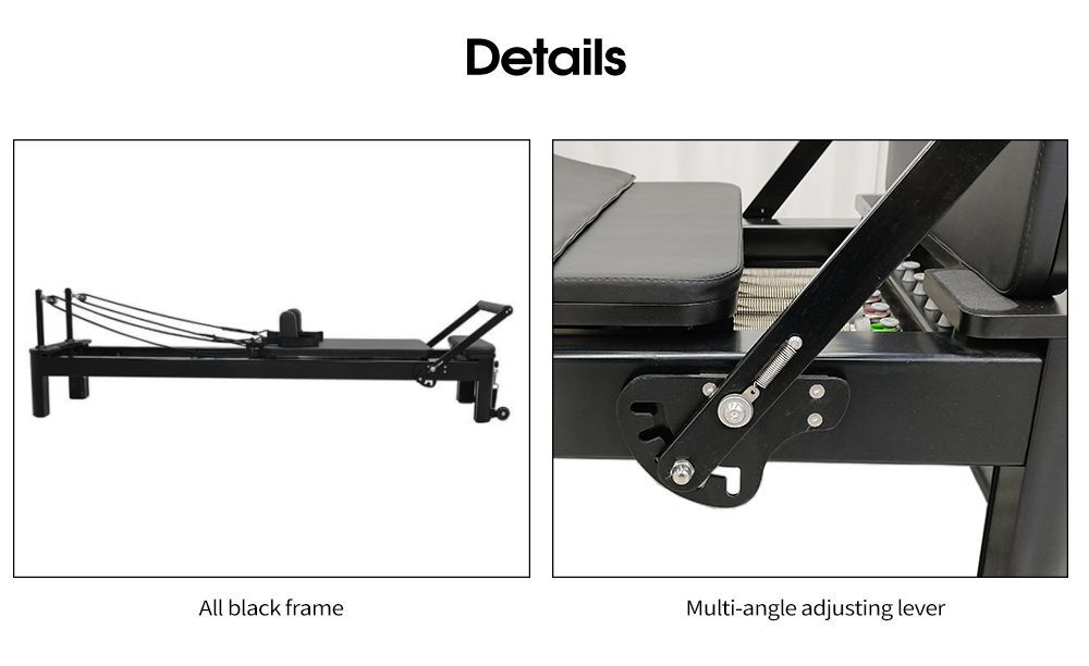 걸출한 까만 알루미늄 필라테스 개혁자 기계 걸출한 까만 알루미늄 필라테스 개혁자 기계