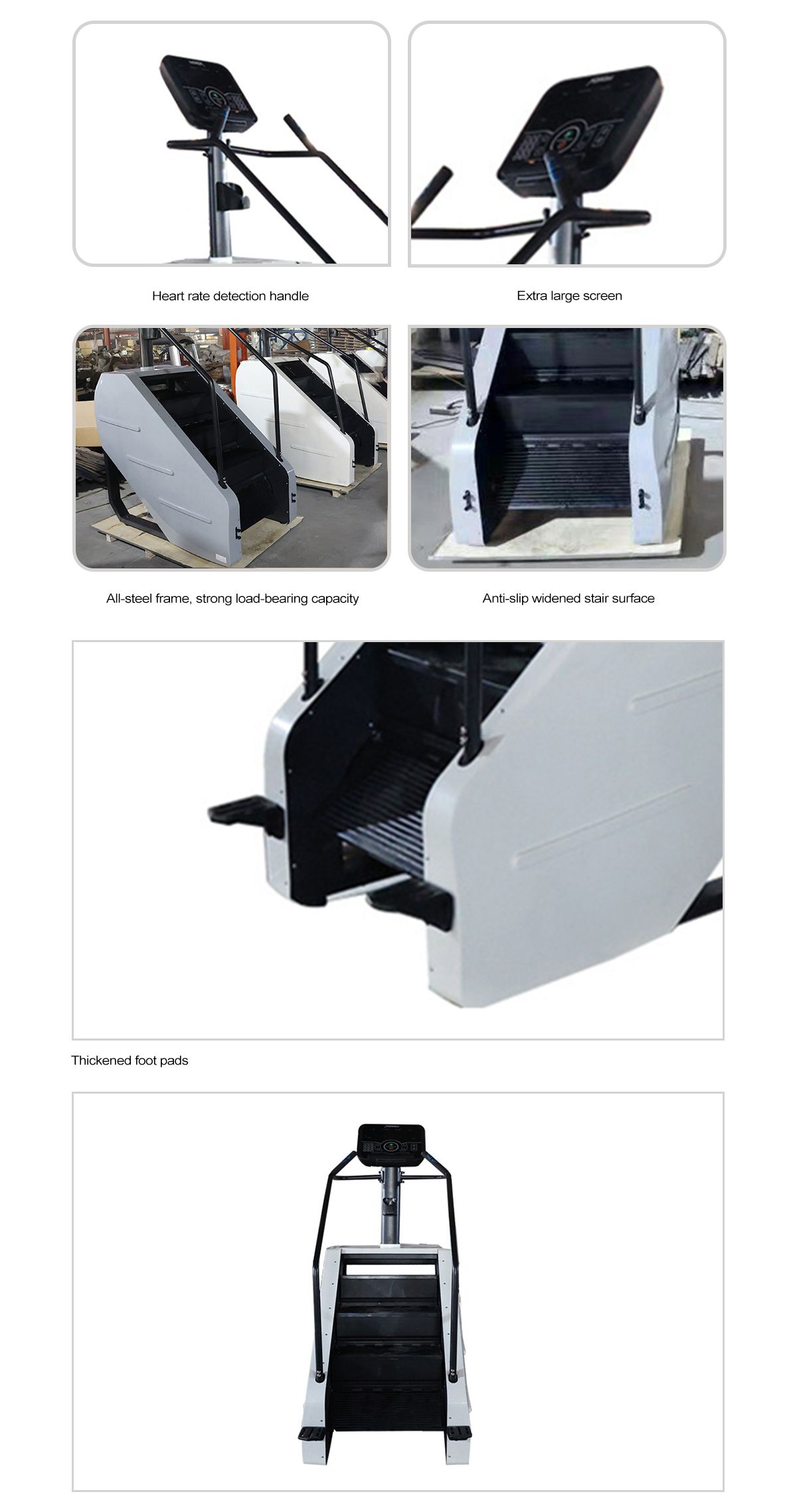 심장 훈련 기계 계단 산악인 심장 훈련 기계 계단 산악인