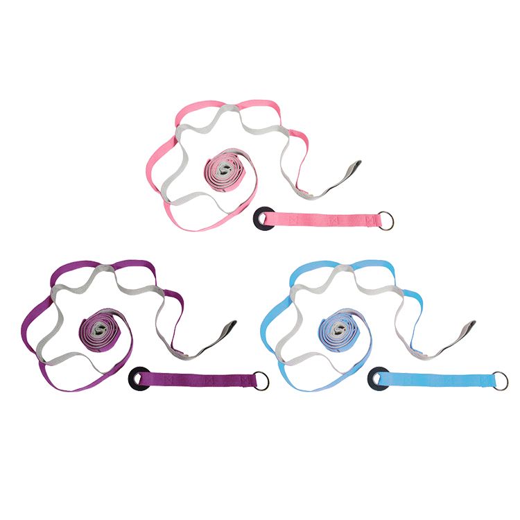 비 탄성 요가 스트랩 고강도 요가 스트랩